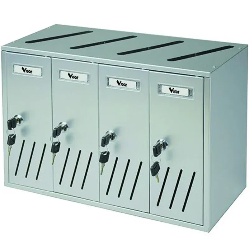 VIGOR C-4 BOX 4-place aluminum condominium mailbox VIGOR C-4 BOX 4-place aluminum condominium mailbox