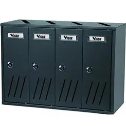 VIGOR K-4 BOX 4-place anthracite condominium mailbox 42X17.5X30