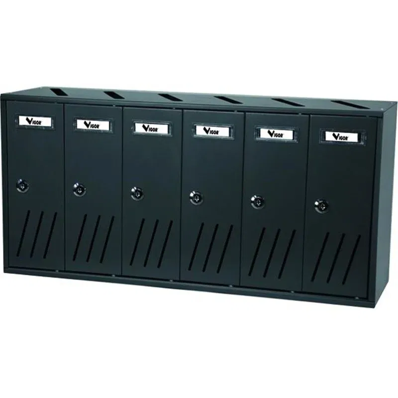 VIGOR K-6 BOX 6-place condominium mailbox anthracite 62X17.5X30