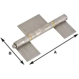 Ficcia hinge (fiscia) to be welded 3 long wings removable pin art.250 COMBI