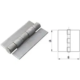 Hinge to be welded with 2 full wings without holes art.506 IBFM