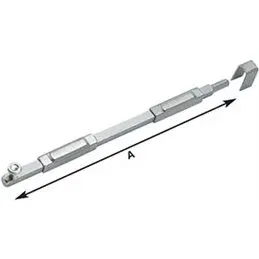 Vertical bolt to be welded section 10x10 round tip art.206 COMBI