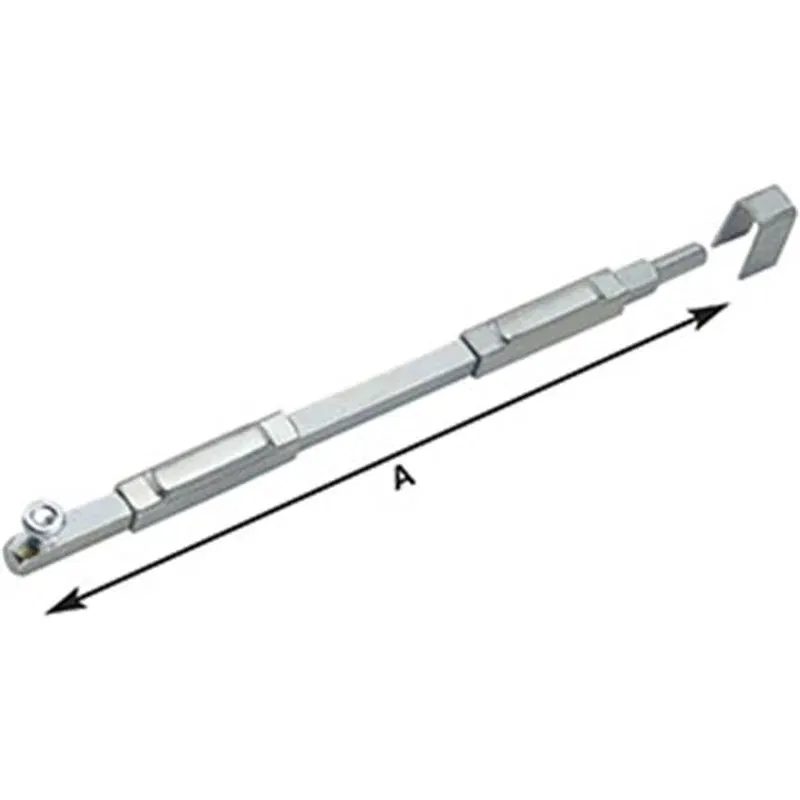 Vertical bolt to be welded section 10x10 round tip art.206 COMBI