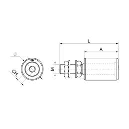 Oliva di scorrimento in nylon per cancelli scorrevoli COMBI