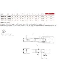 Hinge to be walled for gates COMUNELLO 140 FC M18
