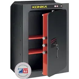 STARK KONIKA CE shatterproof wall safe 10mm thick KEY lock