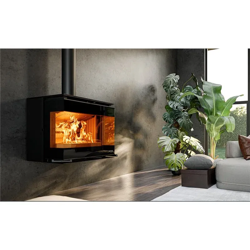 Thermorossi PANORAMA WALL 10.5 kW 5-star three-sided wood-burning insert Thermorossi PANORAMA WALL 10.5 kW 5-star three-sided wood-burning insert