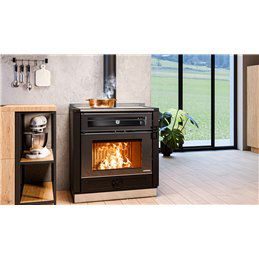 Thermorossi Aurora 80 7.9kW wood-burning stove