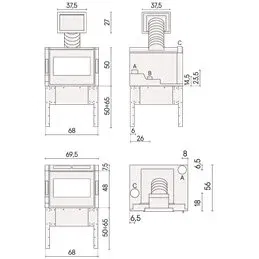 CADEL Zefiro 9 pellet fireplace insert – Power, elegance, and smart control