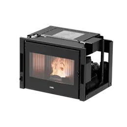 CADEL Zefiro 9 pellet fireplace insert – Power, elegance, and smart control