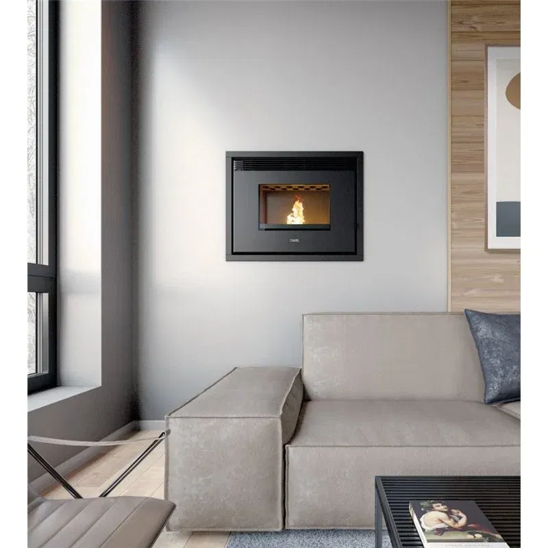 CADEL Saturno IDRO 16 Pellet Fireplace – Minimalist Design, Hydro Power, and Smart Control