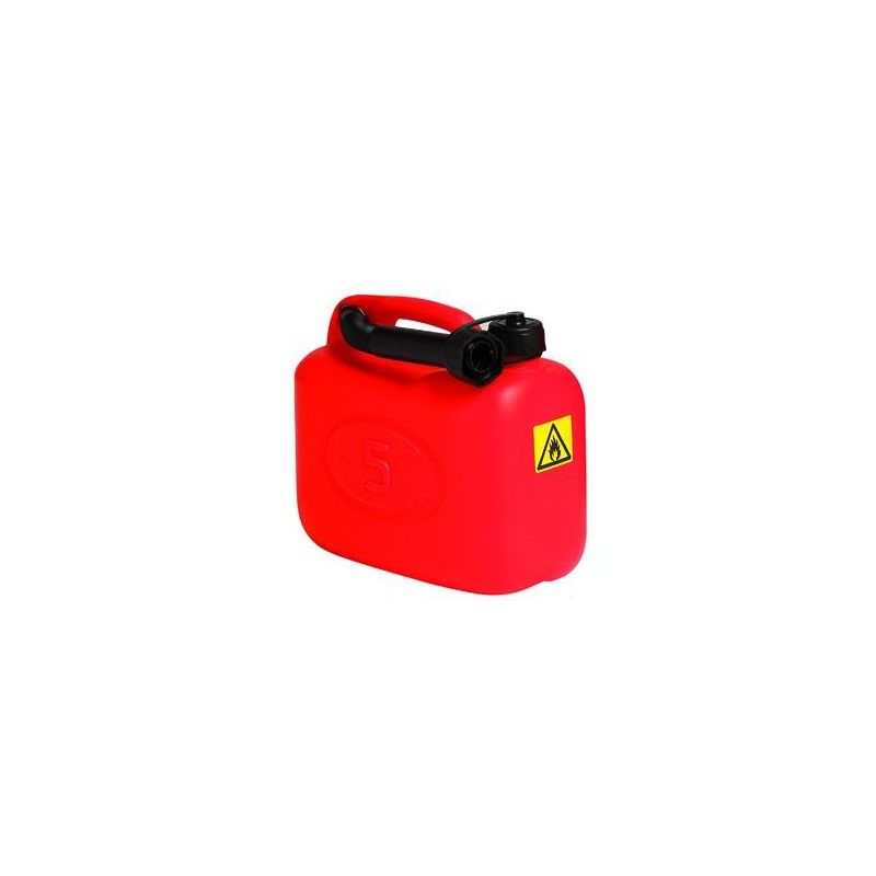 Plastic jerrican lt. 5 for gasoline