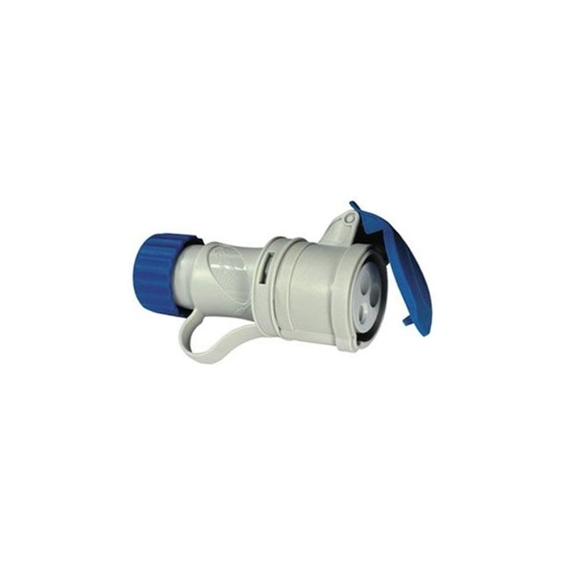 Presa industriale CEE 230V IP44 16A Blu 71120