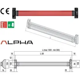 CISA Infilare Alpha Touch Panic Exit Device Art. 5M711 FR