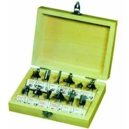 Set 12 frese per legno gambo 8mm Vigor