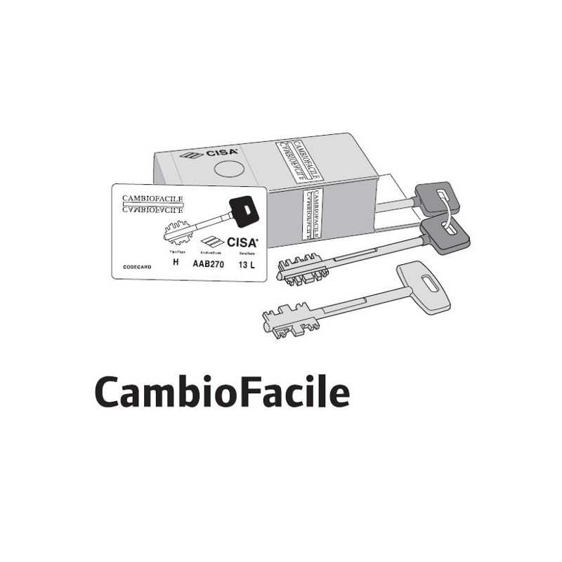 CAMBIO FACILE Cisa 06520.10.1 keys replacement kit