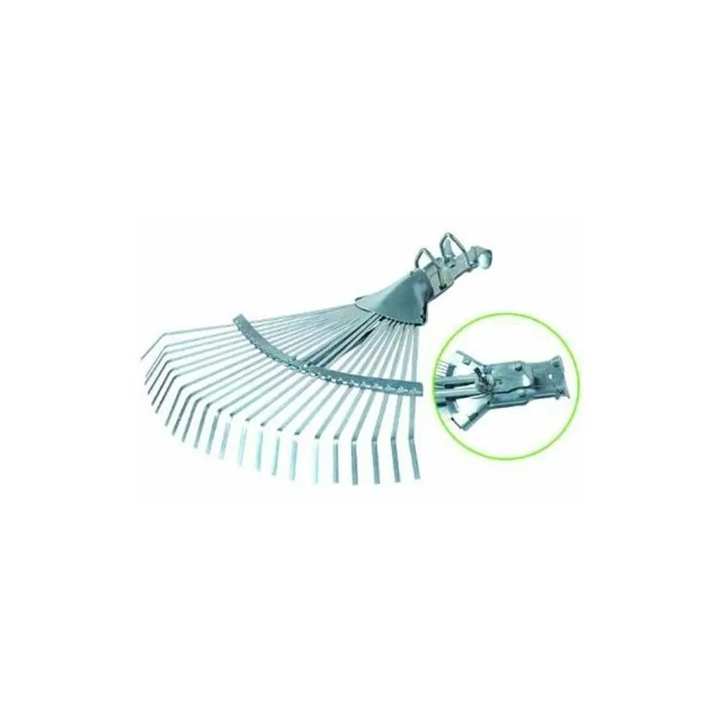 Adjustable leaf broom with clamp attachment