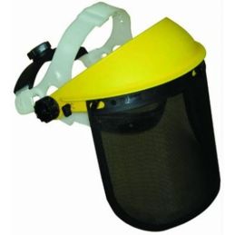 Protective aluminum mesh visor