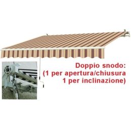 Tenda da sole avvolgibile per esterno 295x200 doppio snodo VIGOR