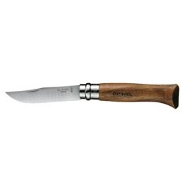 Coltello Opinel Virobloc lama in acciaio Inox N.8 manico Noce