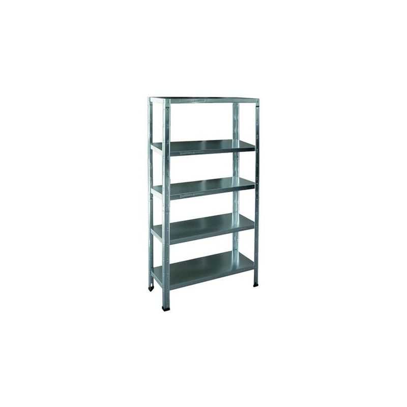 Metal shelf in 5-storey interlocking kit cm.100x40x185H