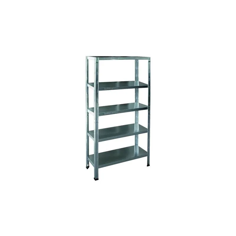 Metal shelf in 5-storey interlocking kit cm.100x40x185H
