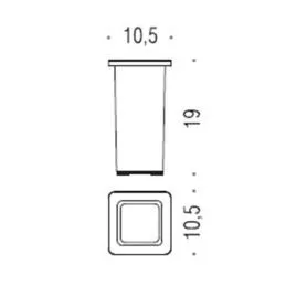 [Ricambio] Vetro per portascopino B7056 Colombo Design
