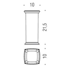 [Ricambio] Vetro per portascopino con base B3256 Colombo Design