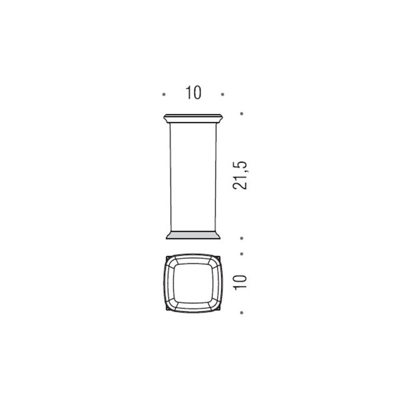 [Ricambio] Vetro per portascopino con base B3256 Colombo Design