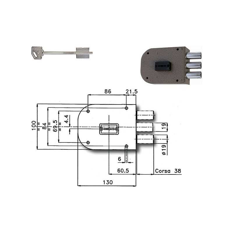 Lock apply CR 1800 Dual Map key