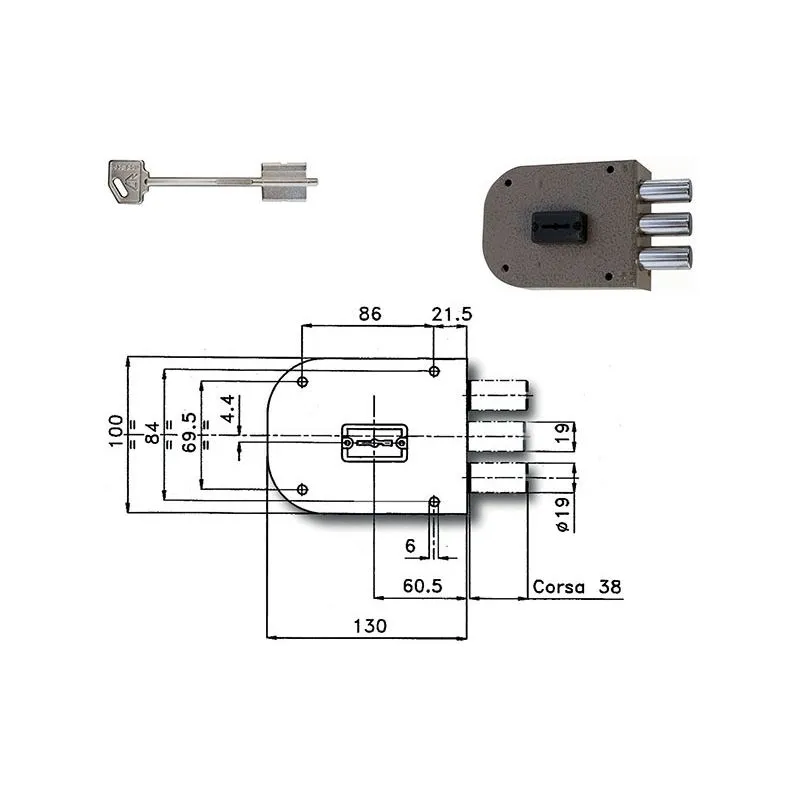 Lock apply CR 1800 Dual Map key Lock apply CR 1800 Dual Map key