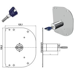 Spare pump unit K55 for CR lock (old type)