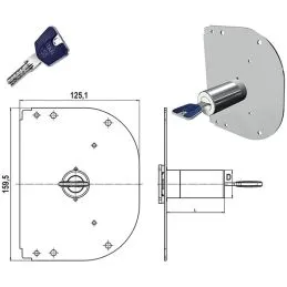 Spare pump unit K55 for CR lock (old type)