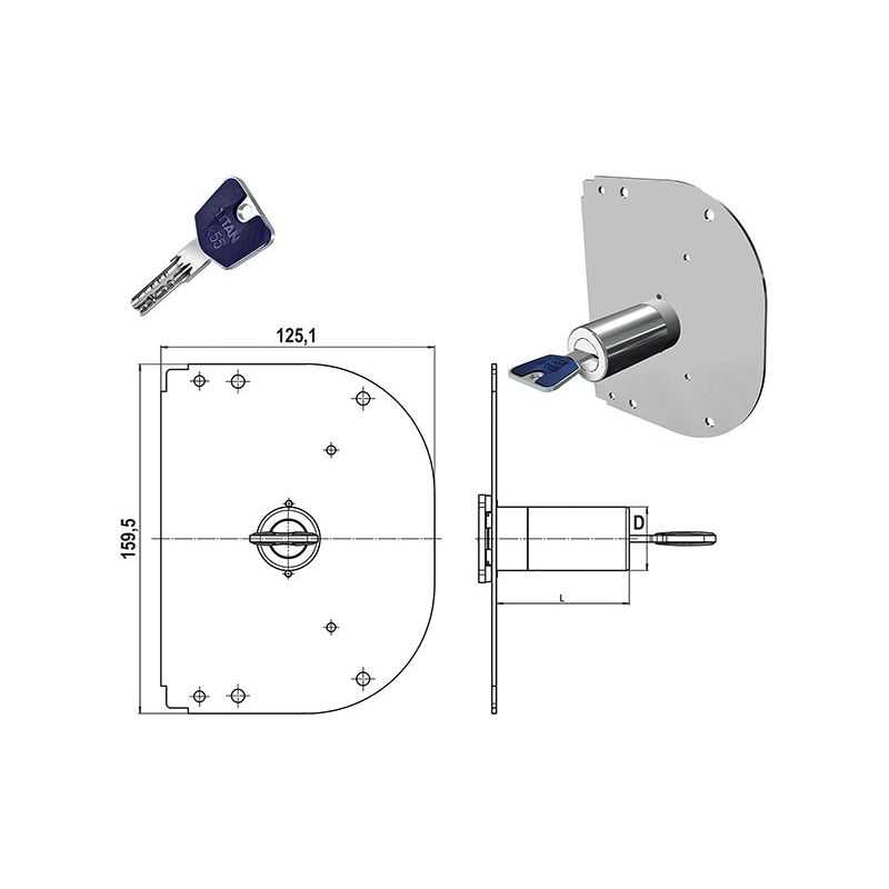 Spare pump unit K55 for CR lock (old type)