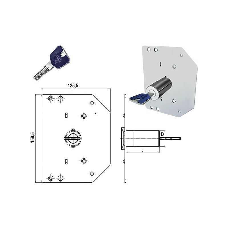 Gruppo pompa ricambio K55 per serratura CR (nuovo tipo)