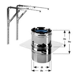 Intermediate plate with supports CXPS CXTA COAXIAL Inox Coaxial