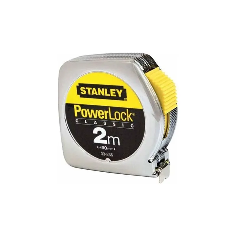 Stanley Powerlock® chromed metal case tape measure Stanley Powerlock® chromed metal case tape measure