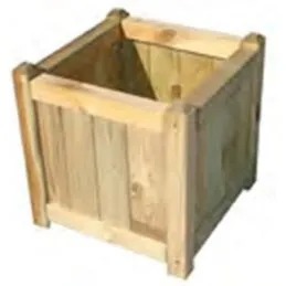 Fioriera quadrata in Legno per esterni 40x40