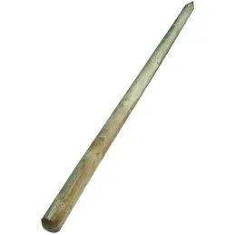 Palo tondo a punta in legno impregnato diam. 6 cm. x 200