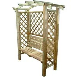 Impregnated wooden pergola with bench 160x70 Blinky Arco