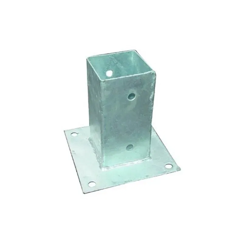 Toe steel base for 7x7 wood posts Toe steel base for 7x7 wood posts