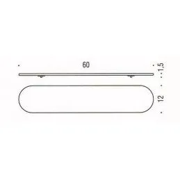 [Spare part] Glass for shelf B2761