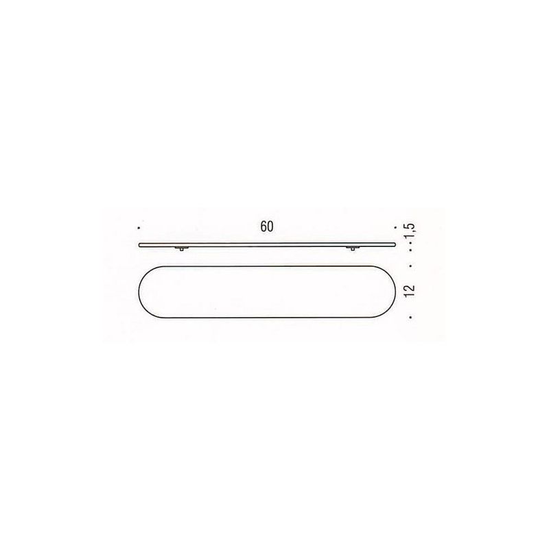 [Spare part] Glass for shelf B2761