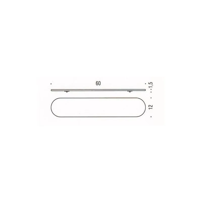 [Spare part] Glass for shelf B2761