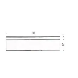 [SPARE PART] Glass shelf B1661 Colombo Design