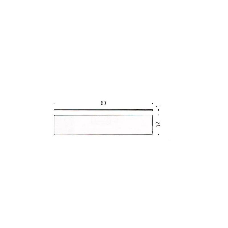 [SPARE PART] Glass shelf B1661 Colombo Design