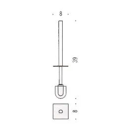 [Ricambio] Manico con ciuffo per scopino WC B6258 Colombo Design