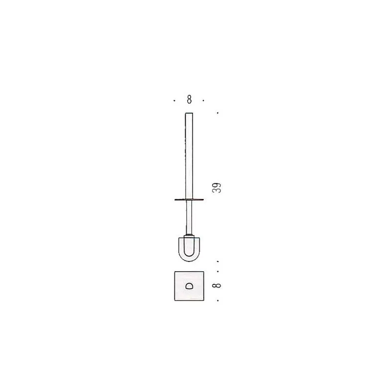 [Ricambio] Manico con ciuffo per scopino WC B6258 Colombo Design