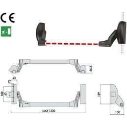 Cisa 59016.10.0 Fast Push panic exit device