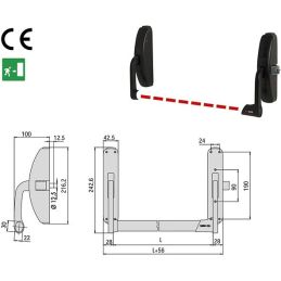 Cisa 59301.10 'Prestige' panic exit device